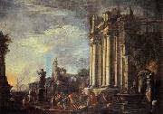 Landscape with Ruins and a Sacrificial Srene